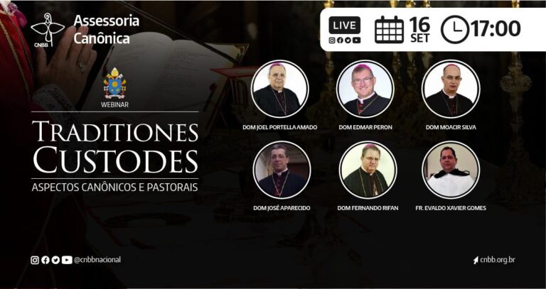 CNBB promove webinário sobre o Motu Proprio Traditiones Custodes nesta quinta-feira, 16