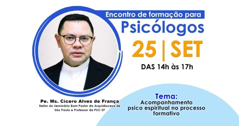 OSIB promove formação online para psicólogos sobre o acompanhamento psicoespiritual no processo formativo