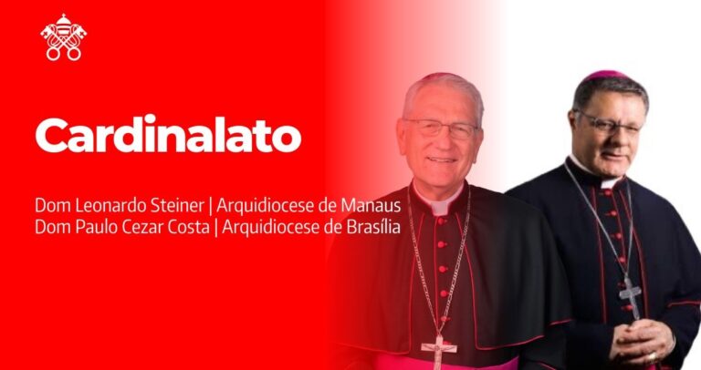 Presidência da CNBB saúda dom Leonardo Steiner e dom Paulo Cezar Costa, anunciados pelo Papa como novos cardeais do Brasil